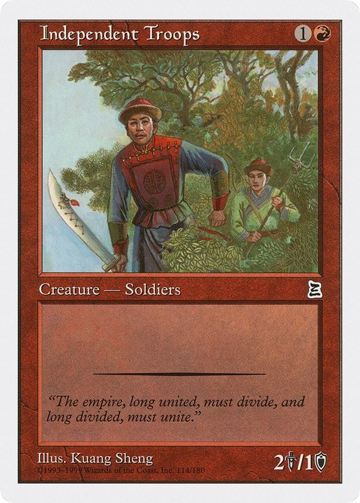 Independent Troops in the group Magic the Gathering / Types / Colors / Red at Proxyprinters.com (93317)