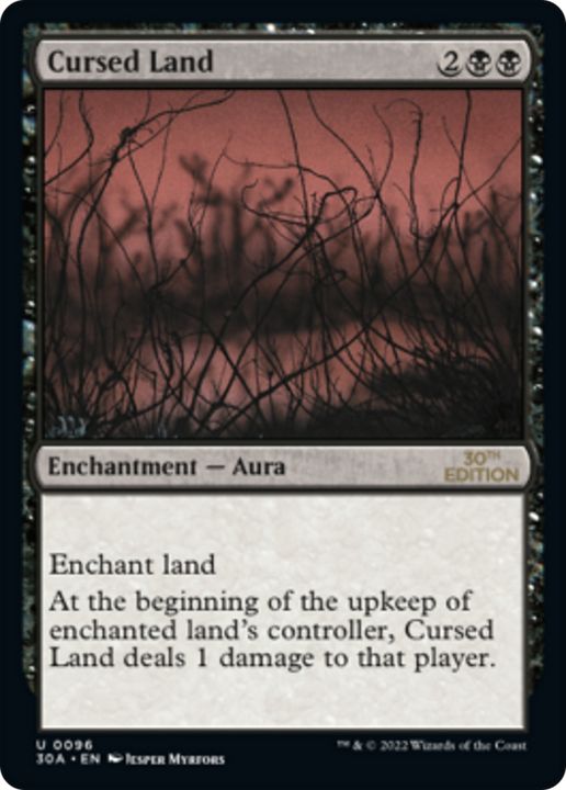 Cursed Land in the group Magic the Gathering / Types / Colors / Black at Proxyprinters.com (93341)