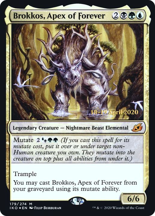 Brokkos, Apex of Forever in the group Magic the Gathering / Types / Colors / Multicolors / B, G, U at Proxyprinters.com (9335)