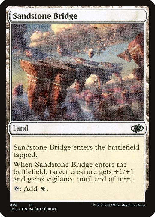 Sandstone Bridge in the group Magic the Gathering / Sets / Jumpstart 2022 at Proxyprinters.com (93388)