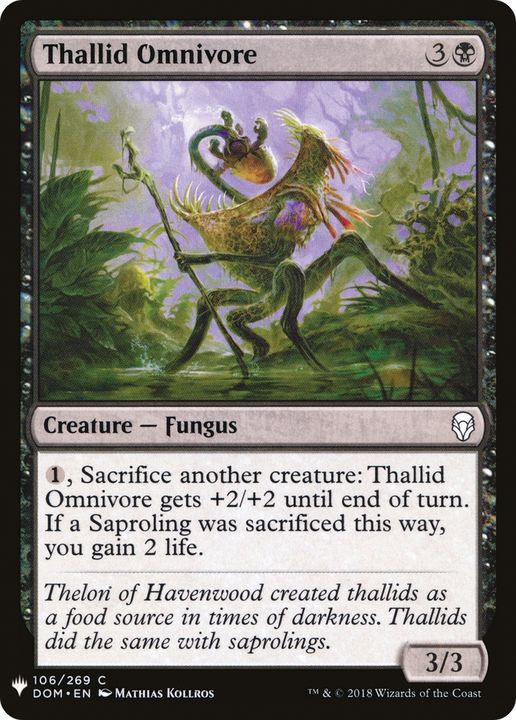 Thallid Omnivore in the group Magic the Gathering / Types / Colors / Black at Proxyprinters.com (93420)