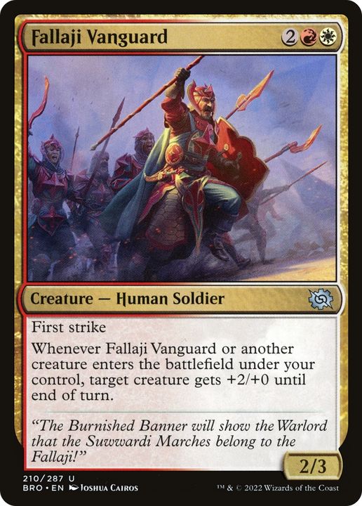 Fallaji Vanguard in the group Magic the Gathering / Types / Colors / Multicolors / R, W at Proxyprinters.com (93461)