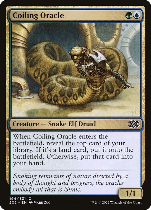 Coiling Oracle in the group Magic the Gathering / Types / Colors / Multicolors / G, U at Proxyprinters.com (93465)