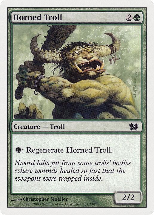 Horned Troll in the group Magic the Gathering / Types / Colors / Green at Proxyprinters.com (93488)