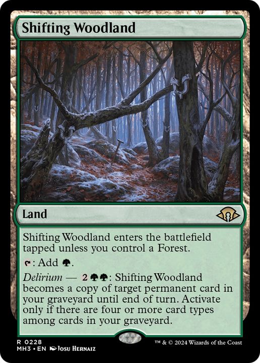 Shifting Woodland in the group Magic the Gathering / Sets / Modern Horizons 3 Commander at Proxyprinters.com (93516)