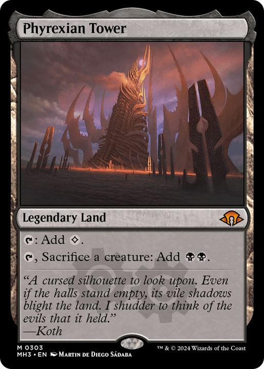 Phyrexian Tower in the group Magic the Gathering / Sets / Modern Horizons 3 Commander at Proxyprinters.com (93542)