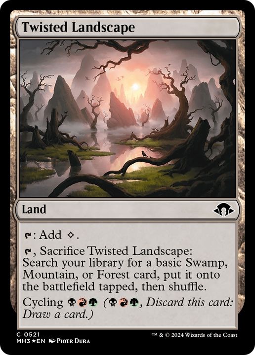 Twisted Landscape in the group Magic the Gathering / Sets / Modern Horizons 3 Commander at Proxyprinters.com (93553)