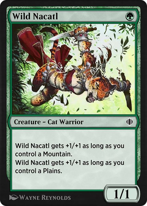 Wild Nacatl in the group Magic the Gathering / Types / Creatures / Warrior at Proxyprinters.com (9357)