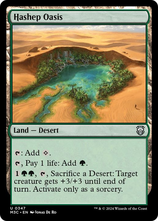 Hashep Oasis in the group Magic the Gathering / Sets / Modern Horizons 3 Tokens at Proxyprinters.com (93625)