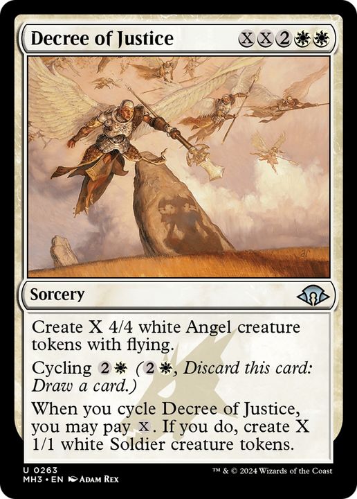 Decree of Justice in the group Magic the Gathering / Sets / Modern Horizons 3 Commander at Proxyprinters.com (93637)