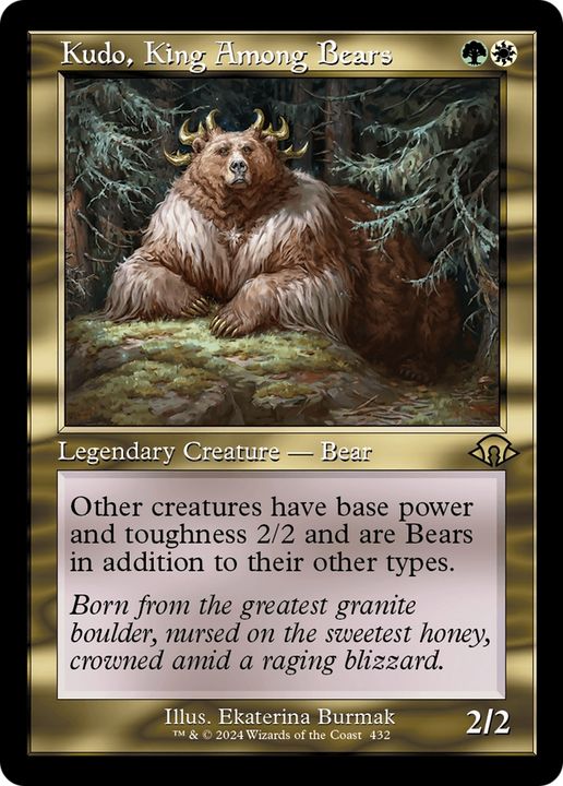 Kudo, King Among Bears in the group Magic the Gathering / Sets / Modern Horizons 3 Commander at Proxyprinters.com (93640)