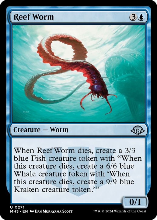 Reef Worm in the group Magic the Gathering / Sets / Modern Horizons 3 Commander at Proxyprinters.com (93650)