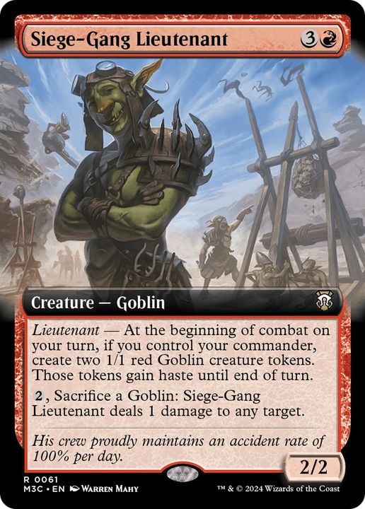 Siege-Gang Lieutenant in the group Magic the Gathering / Sets / Modern Horizons 3 Tokens at Proxyprinters.com (93651)