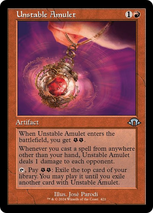 Unstable Amulet in the group Magic the Gathering / Sets / Modern Horizons 3 Commander at Proxyprinters.com (93654)