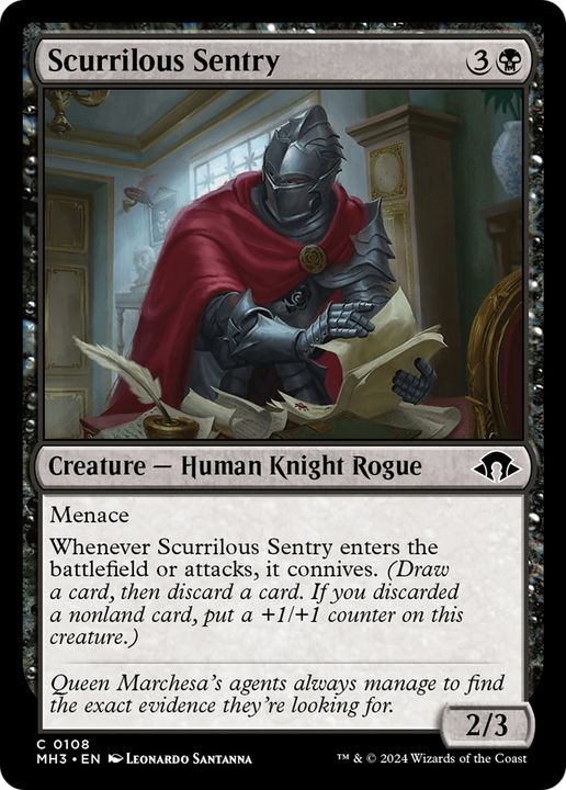 Scurrilous Sentry in the group Magic the Gathering / Sets / Modern Horizons 3 Commander at Proxyprinters.com (93682)