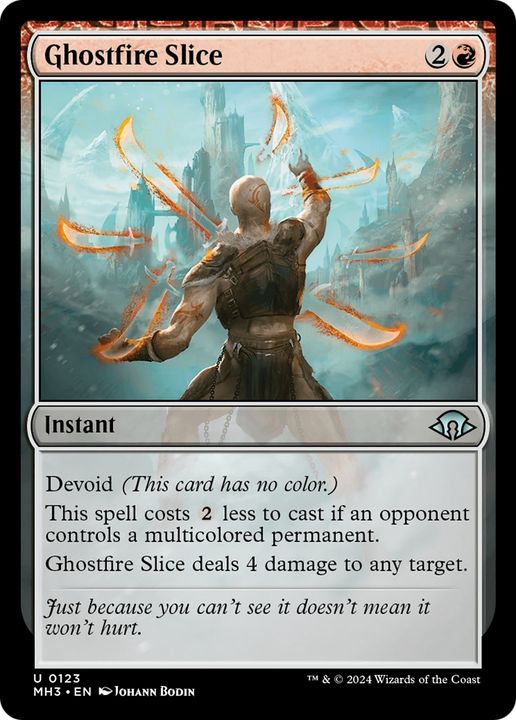 Ghostfire Slice in the group Magic the Gathering / Sets / Modern Horizons 3 Commander at Proxyprinters.com (93687)