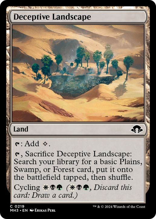 Deceptive Landscape in the group Magic the Gathering / Sets / Modern Horizons 3 Commander at Proxyprinters.com (93688)