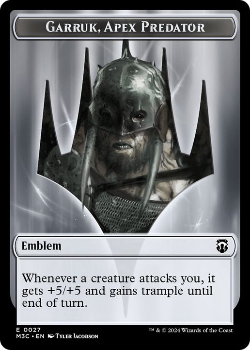 Garruk, Apex Predator Emblem in the group Magic the Gathering / Sets / Modern Horizons Art Series at Proxyprinters.com (93707)