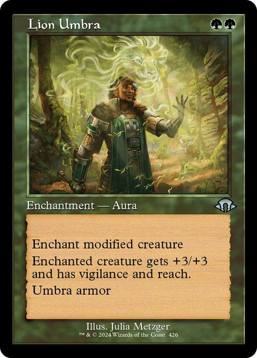 Lion Umbra in the group Magic the Gathering / Sets / Modern Horizons 3 Commander at Proxyprinters.com (93724)