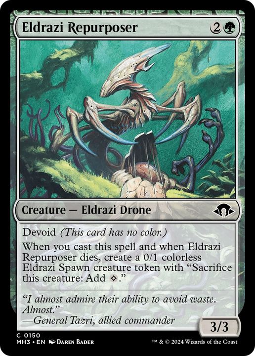 Eldrazi Repurposer in the group Magic the Gathering / Sets / Modern Horizons 3 Commander at Proxyprinters.com (93728)