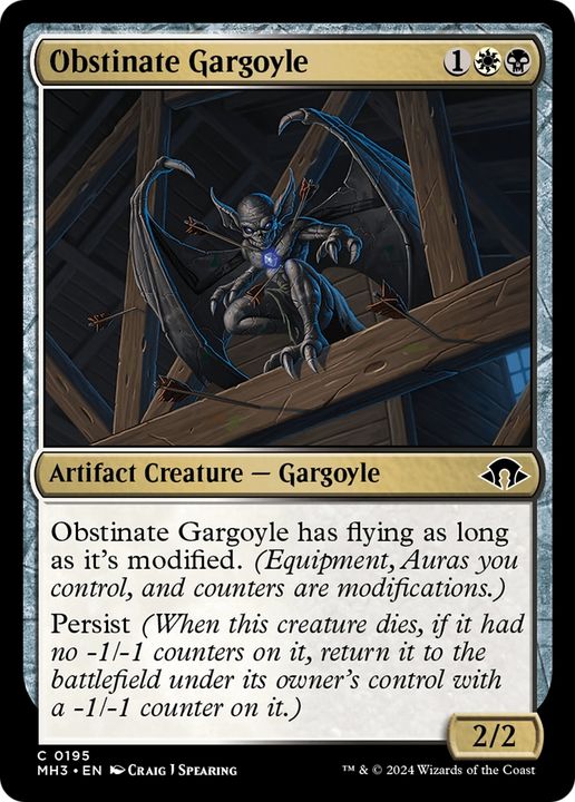 Obstinate Gargoyle in the group Magic the Gathering / Sets / Modern Horizons 3 Commander at Proxyprinters.com (93766)