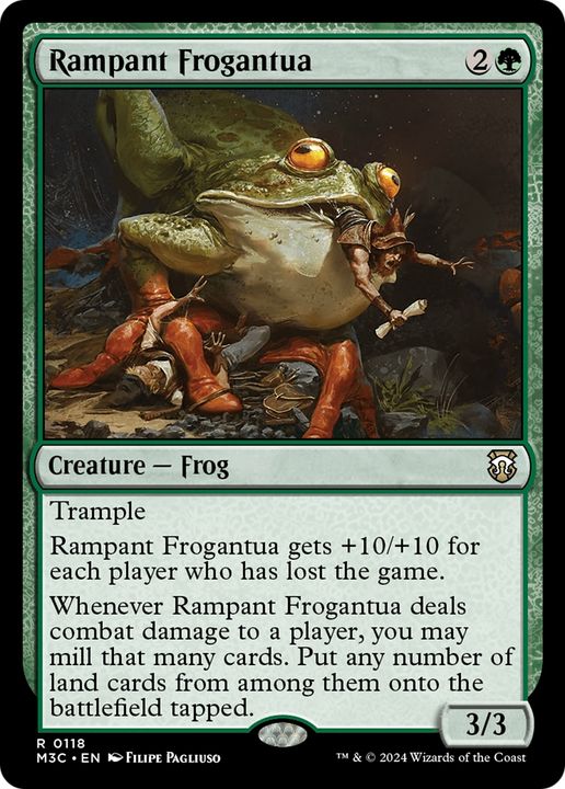 Rampant Frogantua in the group Magic the Gathering / Sets / Modern Horizons 3 Tokens at Proxyprinters.com (93767)