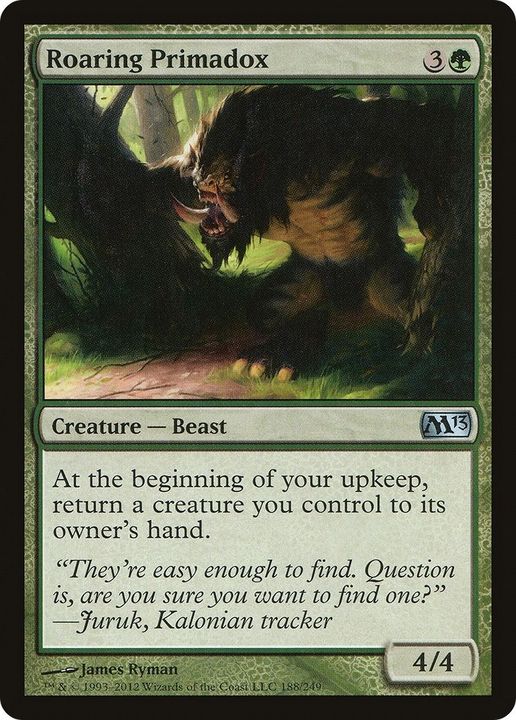 Roaring Primadox in the group Magic the Gathering / Types / Colors / Green at Proxyprinters.com (9381)