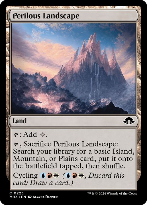 Perilous Landscape in the group Magic the Gathering / Sets / Modern Horizons 3 Commander at Proxyprinters.com (93810)