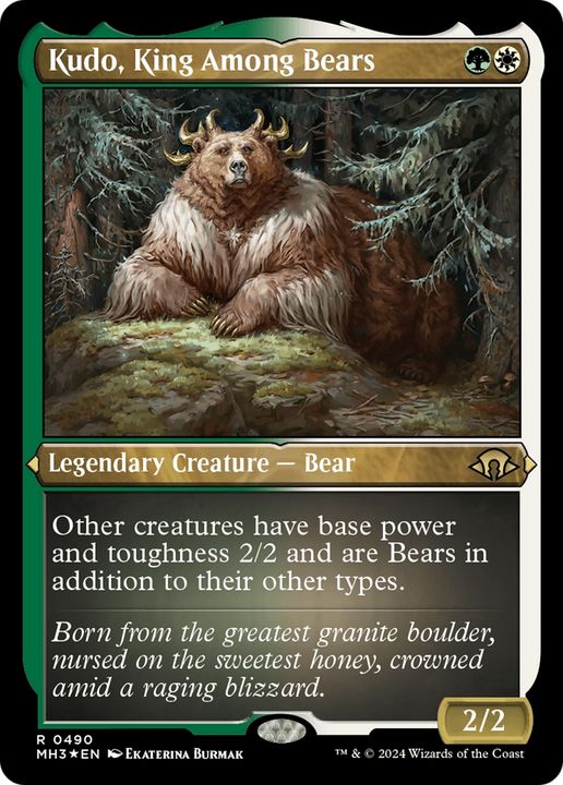 Kudo, King Among Bears in the group Magic the Gathering / Sets / Modern Horizons 3 Commander at Proxyprinters.com (93821)