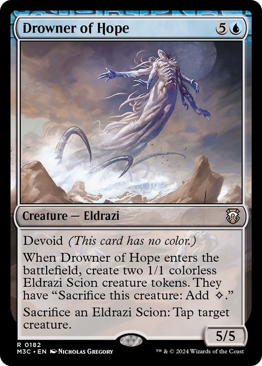 Drowner of Hope in the group Magic the Gathering / Sets / Modern Horizons 3 Tokens at Proxyprinters.com (93838)