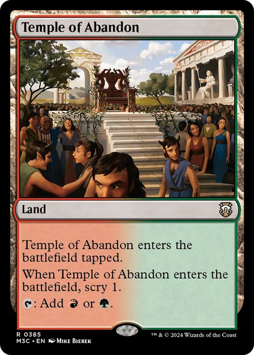 Temple of Abandon in the group Magic the Gathering / Sets / Modern Horizons 3 Tokens at Proxyprinters.com (93839)