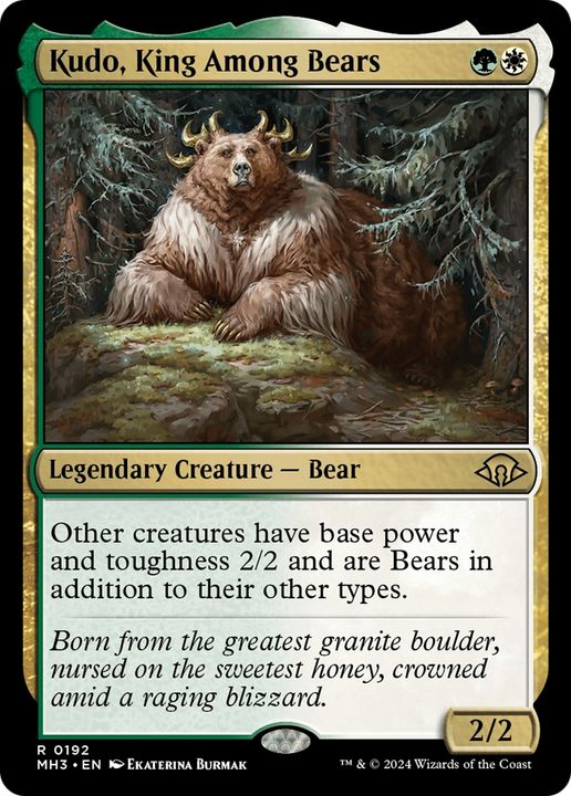 Kudo, King Among Bears in the group Magic the Gathering / Sets / Modern Horizons 3 Commander at Proxyprinters.com (93874)