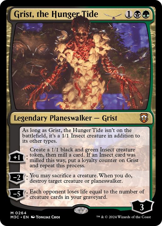 Grist, the Hunger Tide in the group Magic the Gathering / Sets / Modern Horizons 3 Tokens at Proxyprinters.com (93878)