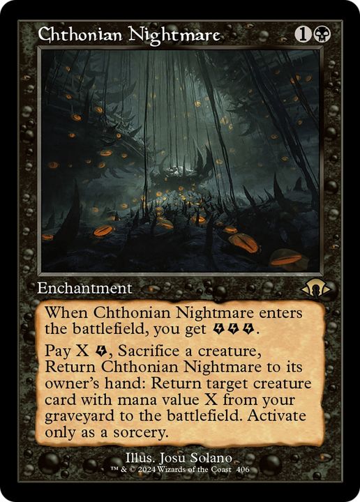 Chthonian Nightmare in the group Magic the Gathering / Sets / Modern Horizons 3 Commander at Proxyprinters.com (93880)