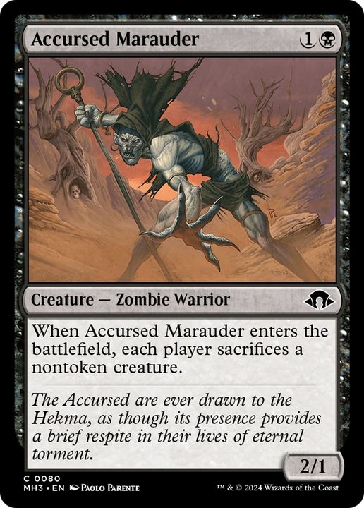 Accursed Marauder in the group Magic the Gathering / Sets / Modern Horizons 3 Commander at Proxyprinters.com (93893)