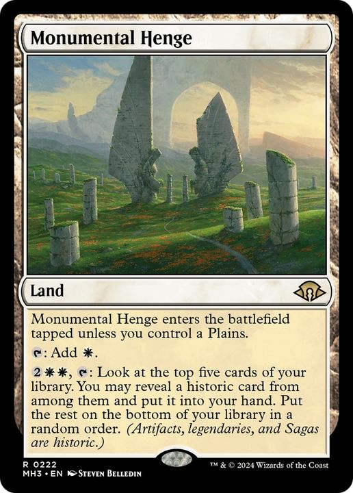 Monumental Henge in the group Magic the Gathering / Sets / Modern Horizons 3 Commander at Proxyprinters.com (93915)