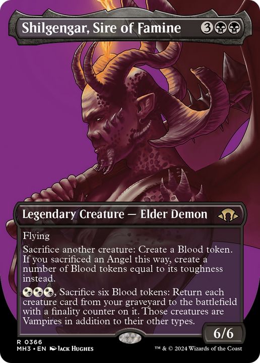 Shilgengar, Sire of Famine in the group Magic the Gathering / Sets / Modern Horizons 3 Commander at Proxyprinters.com (93943)