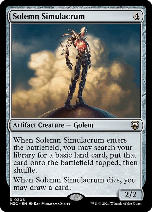 Solemn Simulacrum in the group Magic the Gathering / Sets / Modern Horizons 3 Tokens at Proxyprinters.com (93964)