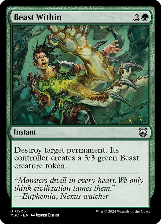 Beast Within in the group Magic the Gathering / Sets / Modern Horizons 3 Tokens at Proxyprinters.com (93975)