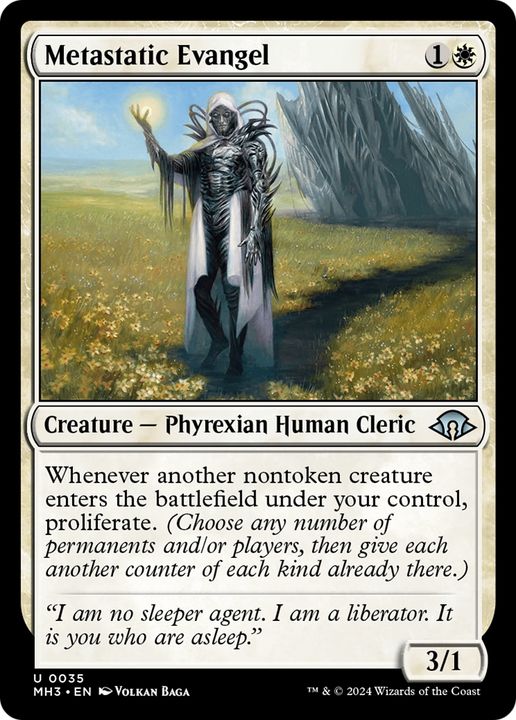 Metastatic Evangel in the group Magic the Gathering / Sets / Modern Horizons 3 Commander at Proxyprinters.com (94004)