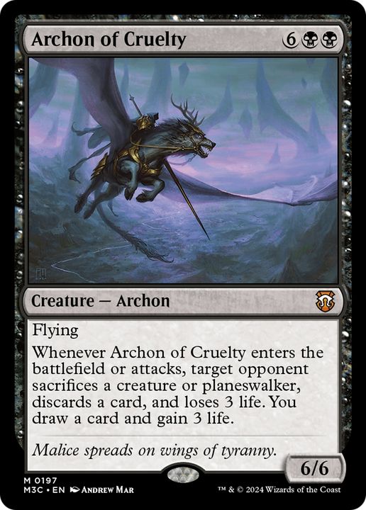 Archon of Cruelty in the group Magic the Gathering / Sets / Modern Horizons 3 Tokens at Proxyprinters.com (94011)