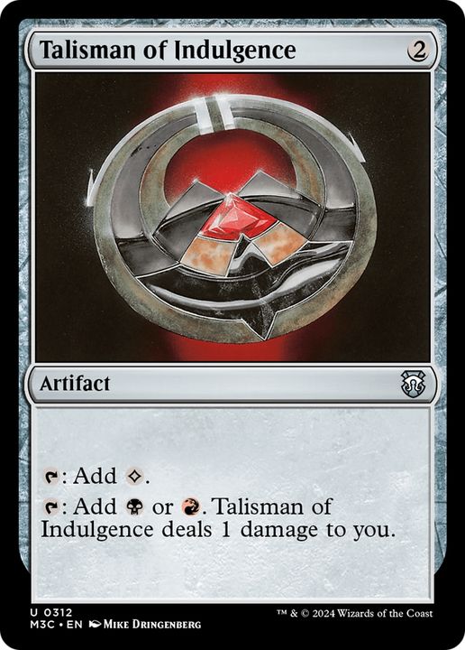 Talisman of Indulgence in the group Magic the Gathering / Sets / Modern Horizons 3 Tokens at Proxyprinters.com (94020)