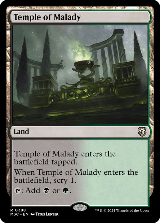 Temple of Malady in the group Magic the Gathering / Sets / Modern Horizons 3 Tokens at Proxyprinters.com (94032)