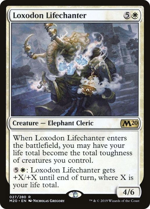 Loxodon Lifechanter in the group Magic the Gathering / Sets / Core Set 2020 at Proxyprinters.com (9404)