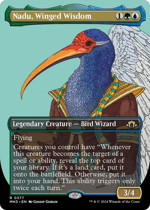 Nadu, Winged Wisdom in the group Magic the Gathering / Sets / Modern Horizons 3 Commander at Proxyprinters.com (94043)