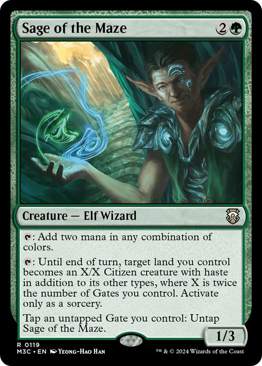 Sage of the Maze in the group Magic the Gathering / Sets / Modern Horizons 3 Tokens at Proxyprinters.com (94062)