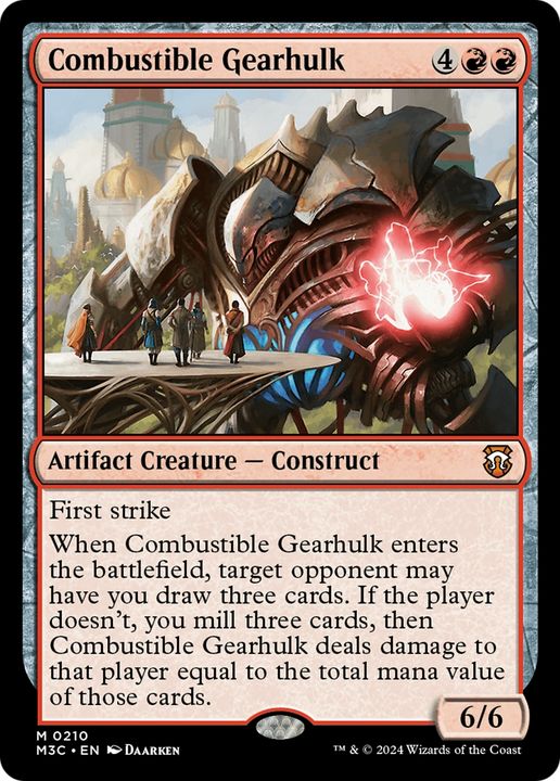 Combustible Gearhulk in the group Magic the Gathering / Sets / Modern Horizons 3 Tokens at Proxyprinters.com (94114)