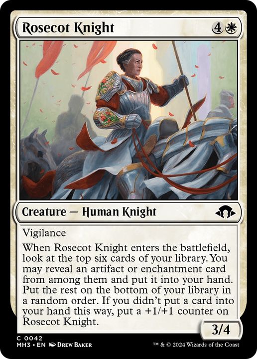 Rosecot Knight in the group Magic the Gathering / Sets / Modern Horizons 3 Commander at Proxyprinters.com (94144)