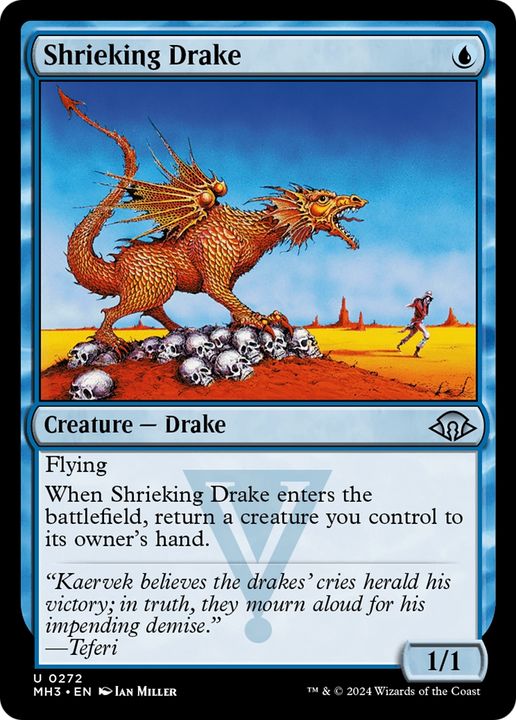 Shrieking Drake in the group Magic the Gathering / Sets / Modern Horizons 3 Commander at Proxyprinters.com (94159)