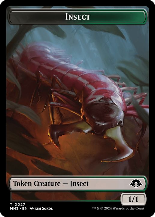 Insect in the group Magic the Gathering / Types / Colors / Multicolors / B, G at Proxyprinters.com (94183)